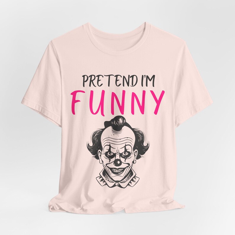 Funny Clown Halloween Shirt, Lazy Costume Tee, Spooky Season image 5