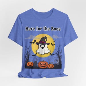 Here for the Boos Halloween Shirt, Funny Ghost Tee, Spooky Season image 9