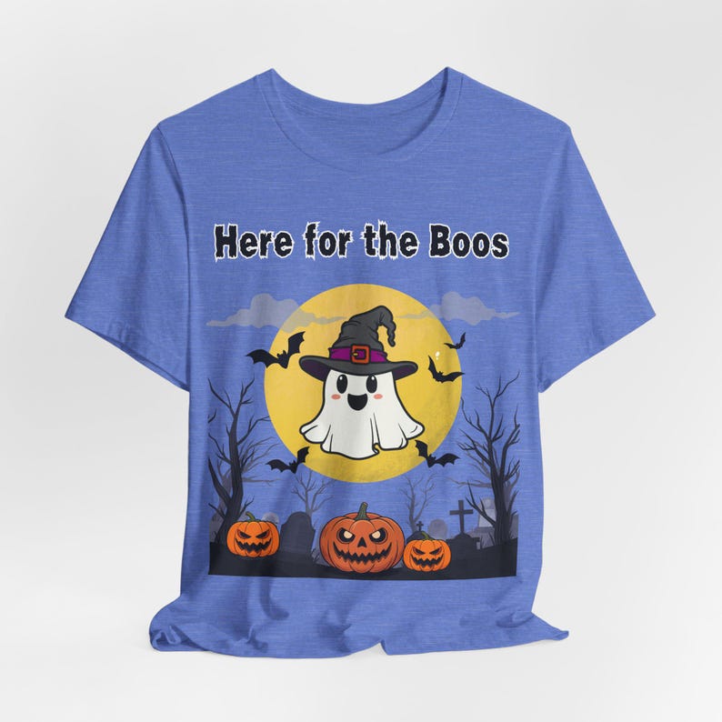 Here for the Boos Halloween Shirt, Funny Ghost Tee, Spooky Season image 9