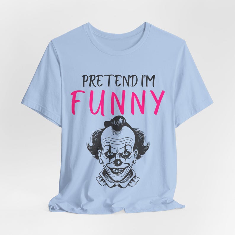 Funny Clown Halloween Shirt, Lazy Costume Tee, Spooky Season image 7