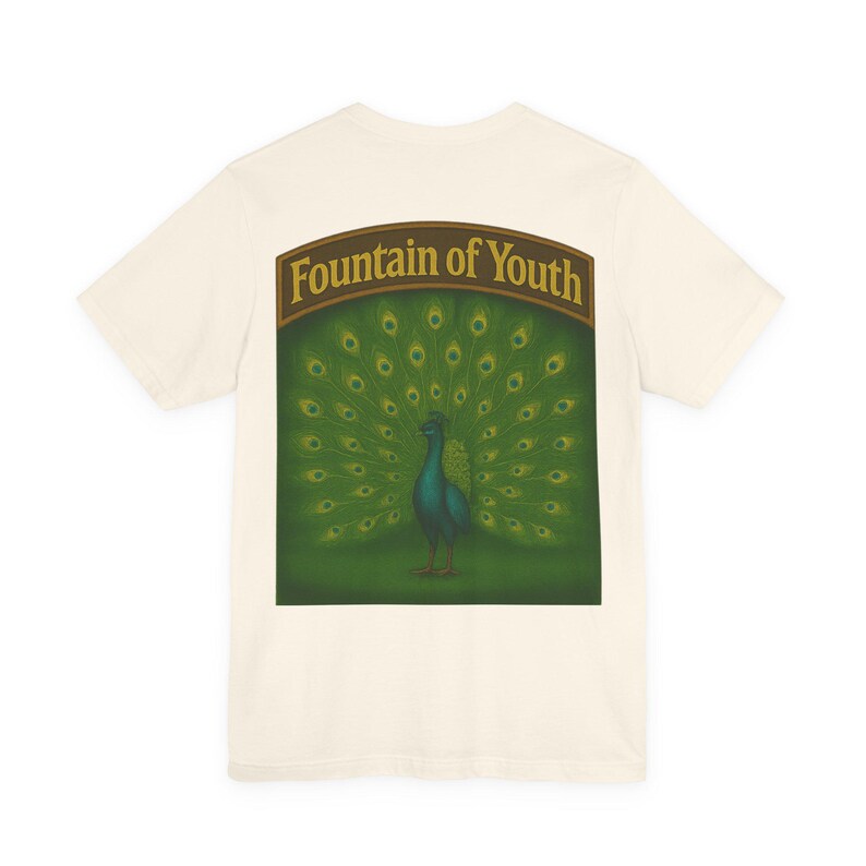Vintage St. Augustine T-Shirt: Fountain of Youth Peacock Tee image 8