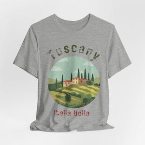 Tuscany Italy Shirt: Italia Bella Vintage Countryside Travel Graphic image 8