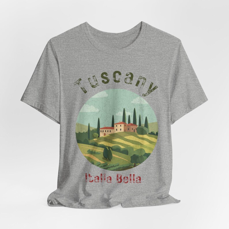 Tuscany Italy Shirt: Italia Bella Vintage Countryside Travel Graphic image 8