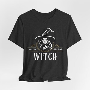 Maglietta di Halloween da strega, maglietta gotica "Buona o cattiva", stagione spettrale immagine 6