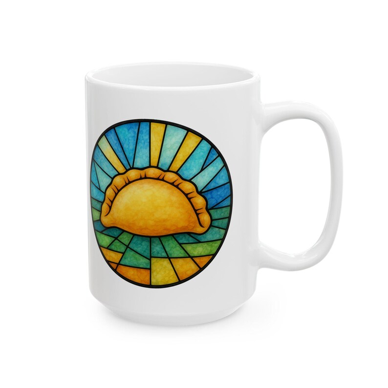 Stained Glass Pierogi Mug | Yinzer Pride | Pittsburgh Polish Comfort Food image 8