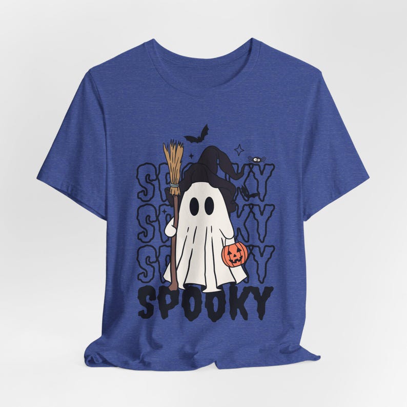 Ghost Witch Halloween Shirt, Gothic Spooky Tee, Spooky Season image 7