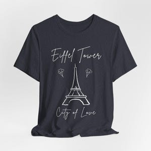 T-shirt Eiffeltoren City of Love Parijs Frankrijk, retro reissouvenir afbeelding 6