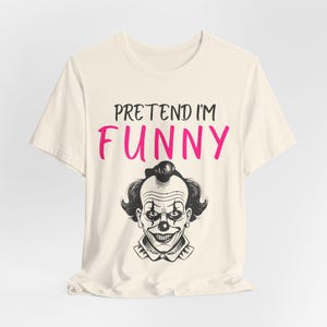 Funny Clown Halloween Shirt, Lazy Costume Tee, Spooky Season image 6
