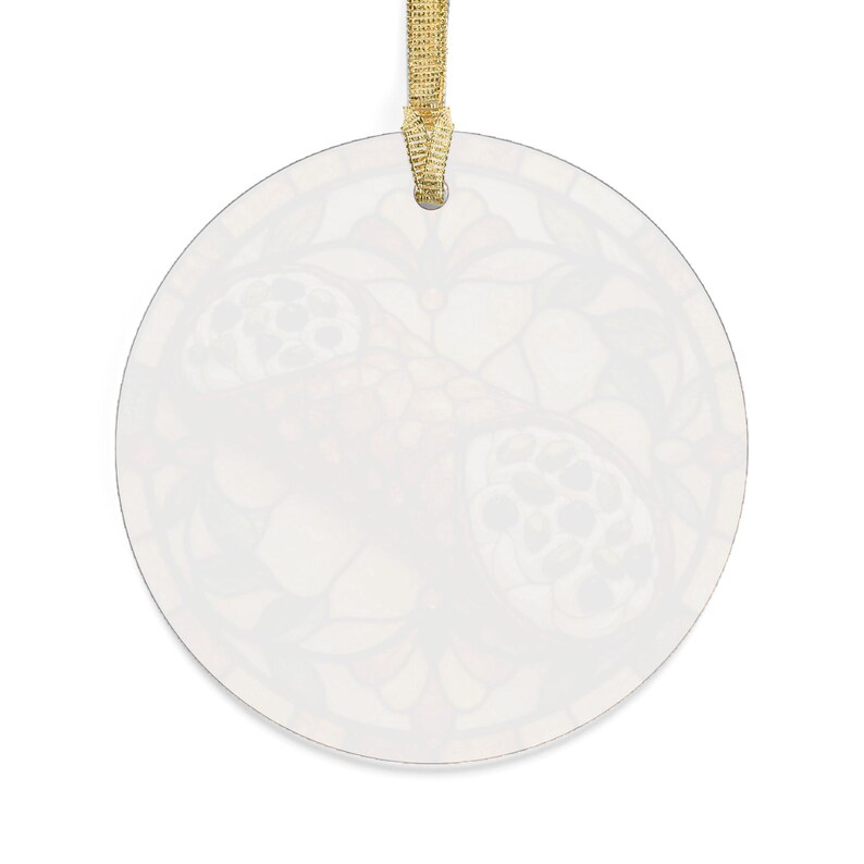 Cannoli Acrylic Ornament, Stained Glass Style, Italian Pastry Christmas Decor image 11