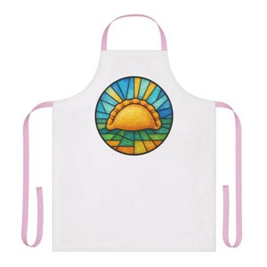 Stained Glass Pierogi Apron, Polish Foodie Cooking Kitchen Wear image 10