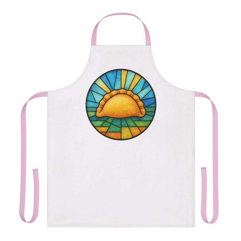 Stained Glass Pierogi Apron, Polish Foodie Cooking Kitchen Wear image 10