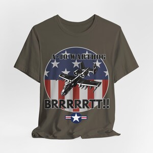 Camiseta A-10 Warthog BRRRRTT: Camiseta patriótica de avión de combate de la USAF imagen 6