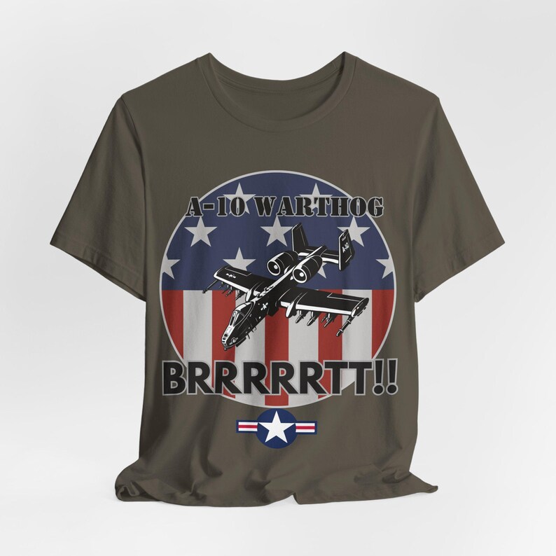 Camiseta A-10 Warthog BRRRRTT: Camiseta patriótica de avión de combate de la USAF imagen 6