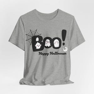 Kawaii Ghost Halloween Shirt, Spooky Season Boo Tee image 8