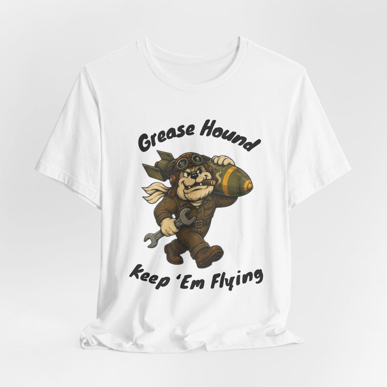 WWII Aviation Mechanic Shirt, Keep Em Flying Retro Warbird Tee image 6