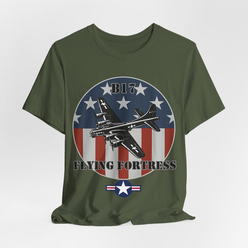 WWII bommenwerper-T-shirt: B17 Flying Fortress afbeelding 6