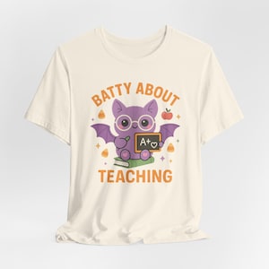 Halloween-Shirt für Lehrer, „Verrückt nach dem Unterrichten“-T-Shirt, Herbstgeschenk Bild 6