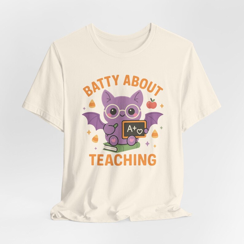 Halloween-Shirt für Lehrer, „Verrückt nach dem Unterrichten“-T-Shirt, Herbstgeschenk Bild 6