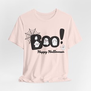 Kawaii Ghost Halloween Shirt, Spooky Season Boo Tee image 3