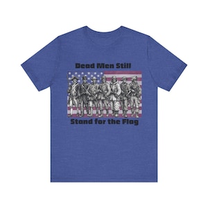 Skeleton Soldier Shirt, Military History Tee, American Flag Skull Graphic image 13