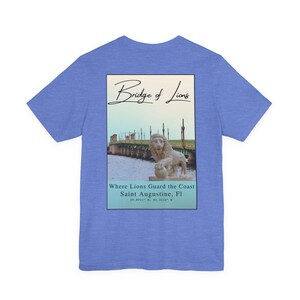 T-shirt Le pont des lions : souvenir côtier de Saint-Augustin en Floride image 9
