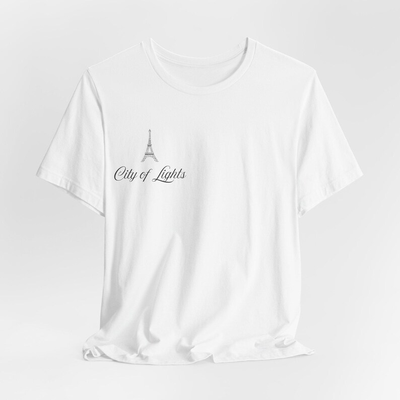Paris Shirt, Minimalist Eiffel Tower French Travel Tee image 4