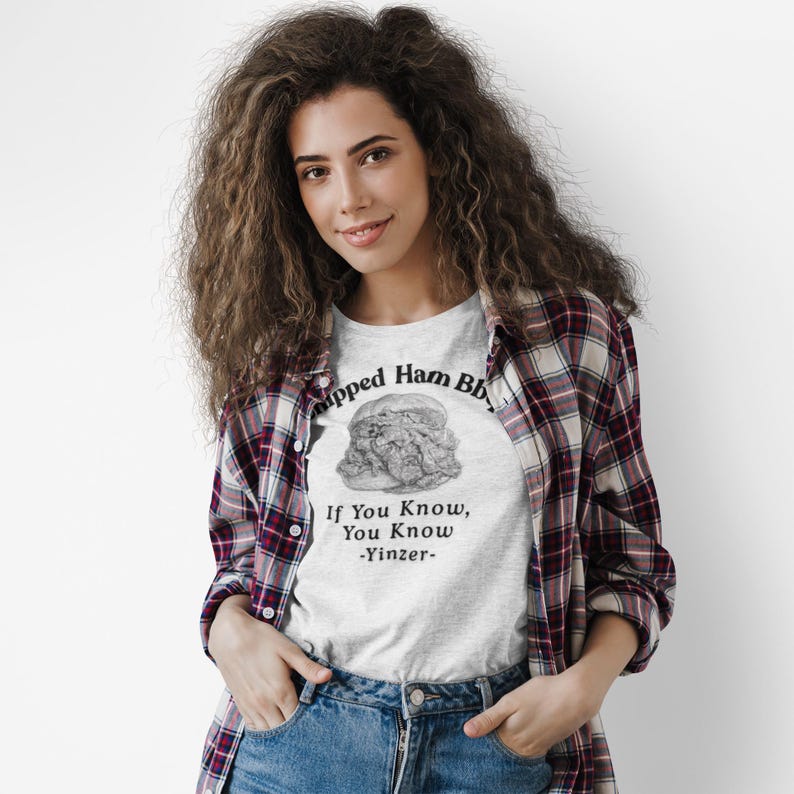 Chipped Ham BBQ T-Shirt: Pittsburgh Yinzer Foodie image 2