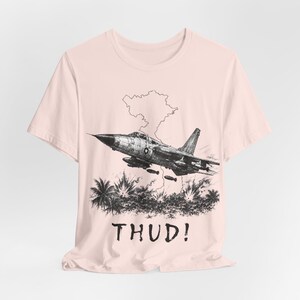 F-105 Thunderchief "Thud" Fighter Jet T-Shirt, Vintage Military Aviation Apparel image 12