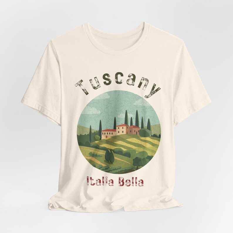 Tuscany Italy Shirt: Italia Bella Vintage Countryside Travel Graphic image 7
