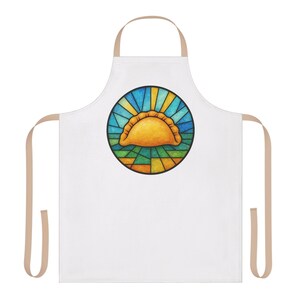 Stained Glass Pierogi Apron, Polish Foodie Cooking Kitchen Wear image 7