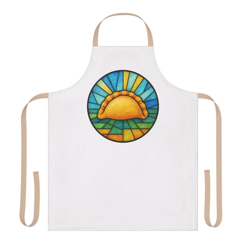 Stained Glass Pierogi Apron, Polish Foodie Cooking Kitchen Wear image 7