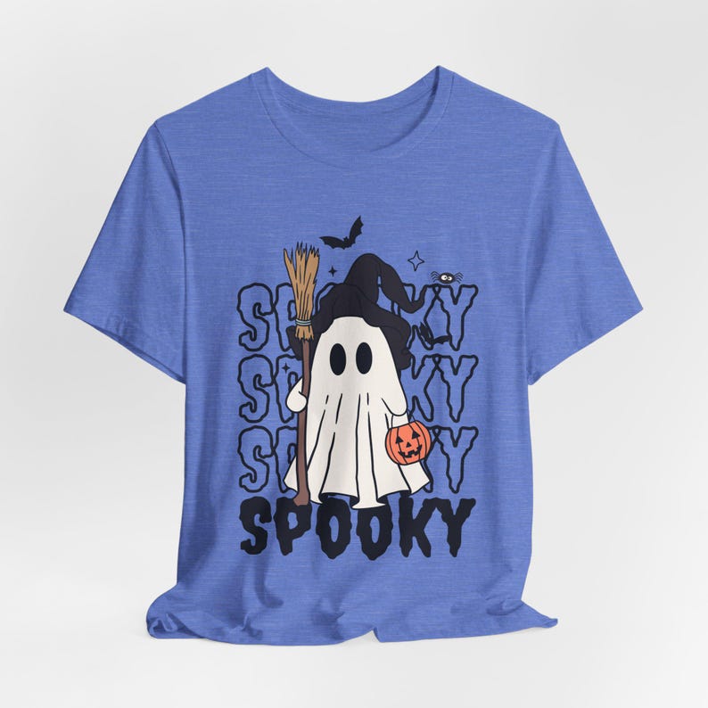 Ghost Witch Halloween Shirt, Gothic Spooky Tee, Spooky Season image 6