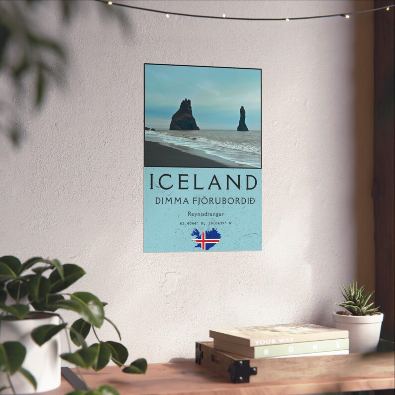 Reynisdrangar Iceland Print: Black Sand Beach Coastal Photography image 4
