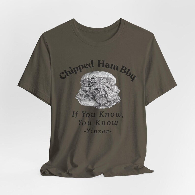Chipped Ham BBQ T-Shirt: Pittsburgh Yinzer Foodie image 13