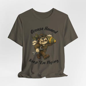 WWII Aviation Mechanic Shirt, Keep Em Flying Retro Warbird Tee image 10