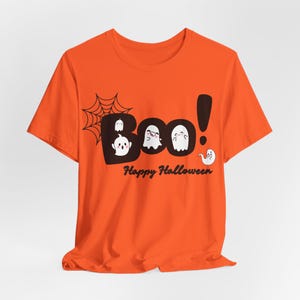 Kawaii Ghost Halloween Shirt, Spooky Season Boo Tee image 4