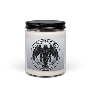 Mothman Soy Candle, Point Pleasant WV Cryptid Gift, Paranormal Folklore Decor image 9