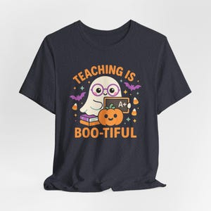 Teacher Halloween Shirt, Funny Ghost Teacher Tee, Fall Gift image 8