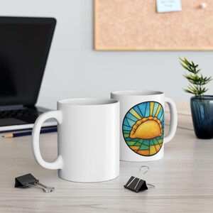 Stained Glass Pierogi Mug | Yinzer Pride | Pittsburgh Polish Comfort Food image 3