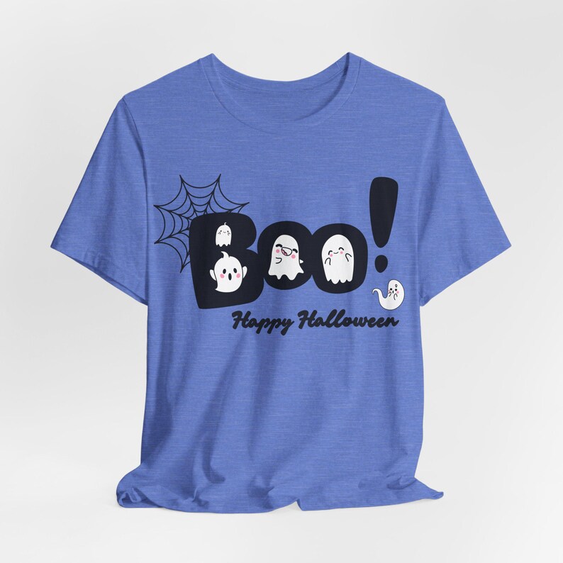 Kawaii Ghost Halloween Shirt, Spooky Season Boo Tee image 9