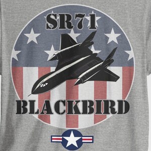 SR-71 Blackbird Recon Jet T-Shirt: Vintage Military Aircraft Graphic image 4