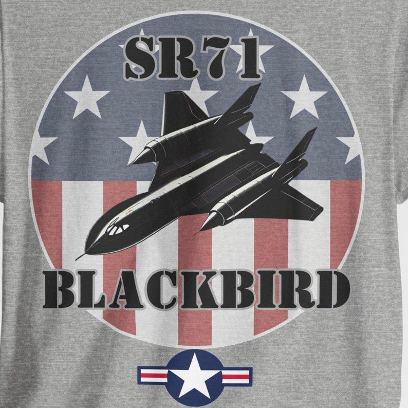 SR-71 Blackbird Recon Jet T-Shirt: Vintage Military Aircraft Graphic image 4