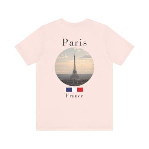 Paris Shirt, Minimalist Eiffel Tower French Travel Tee image 6