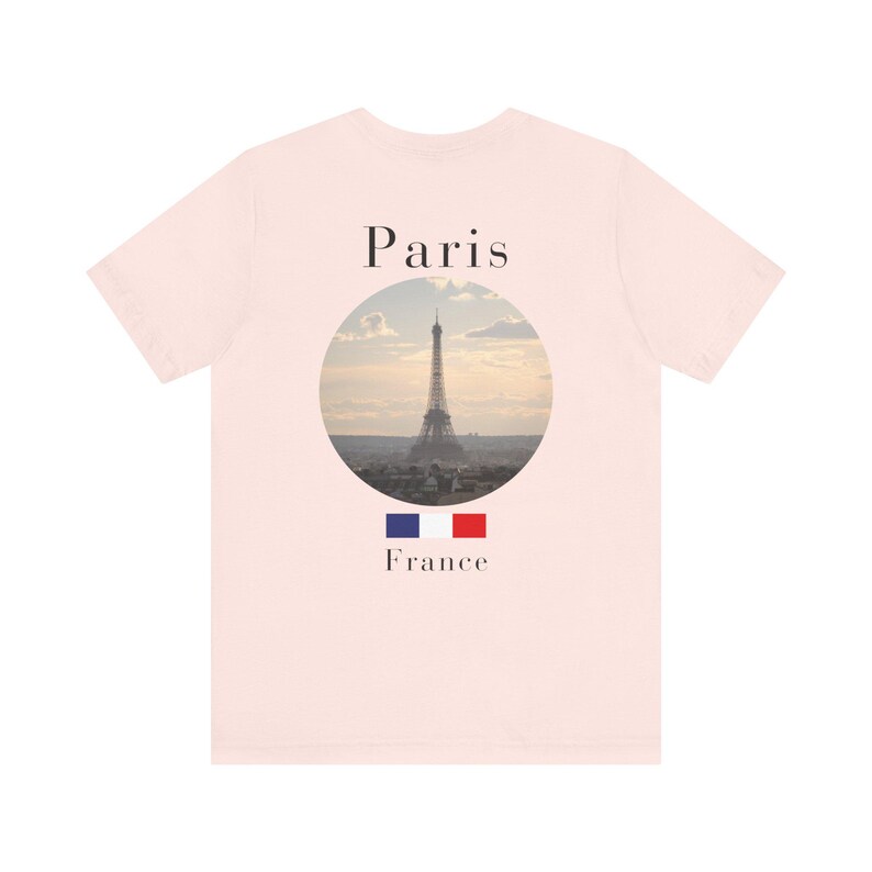 Paris Shirt, Minimalist Eiffel Tower French Travel Tee image 6