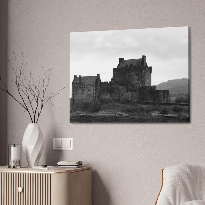 Eilean Donan Castle Canvas Print: Gothic Scotland Wall Art image 2