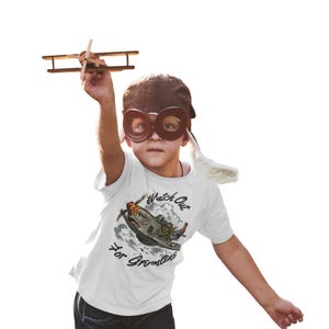 Watch Out For Gremlins Shirt, Vintage WWII Warbird Aviation Tee image 4