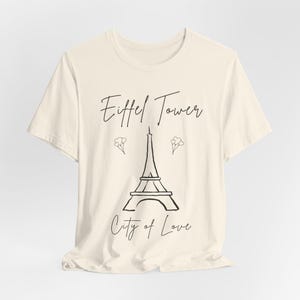 Camiseta con estampado de la Torre Eiffel de París: Camiseta minimalista de viaje francesa imagen 6