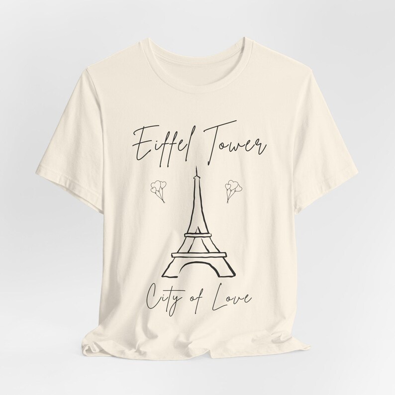 Camiseta con estampado de la Torre Eiffel de París: Camiseta minimalista de viaje francesa imagen 6
