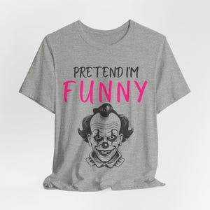 Funny Clown Halloween Shirt, Lazy Costume Tee, Spooky Season image 8