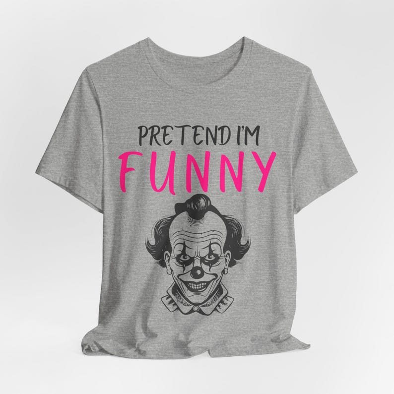 Funny Clown Halloween Shirt, Lazy Costume Tee, Spooky Season image 8